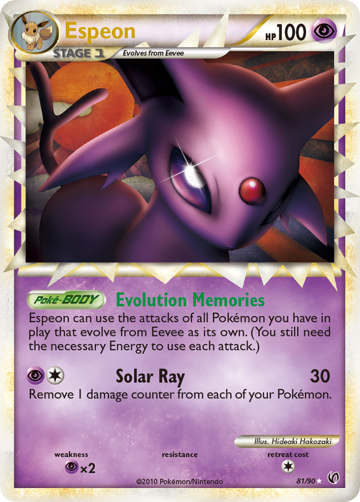 Espeon - HS—Undaunted - #81 - Pokemon TCG card