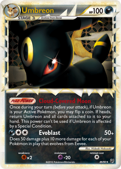 Umbreon #86 Umbreon - HS—Undaunted - #86 - Pokemon TCG card