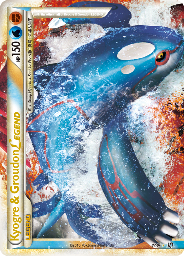 Kyogre & Groudon LEGEND - HS—Undaunted - #87 - Pokemon TCG card