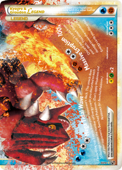 Kyogre & Groudon LEGEND #88 Kyogre & Groudon LEGEND - HS—Undaunted - #88 - Pokemon TCG card