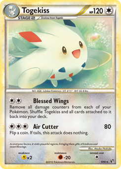 Togekiss - HS—Undaunted - #9 - Pokemon TCG card