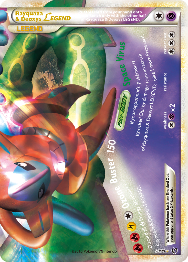 Rayquaza & Deoxys LEGEND - HS—Undaunted - #90 - Pokemon TCG card