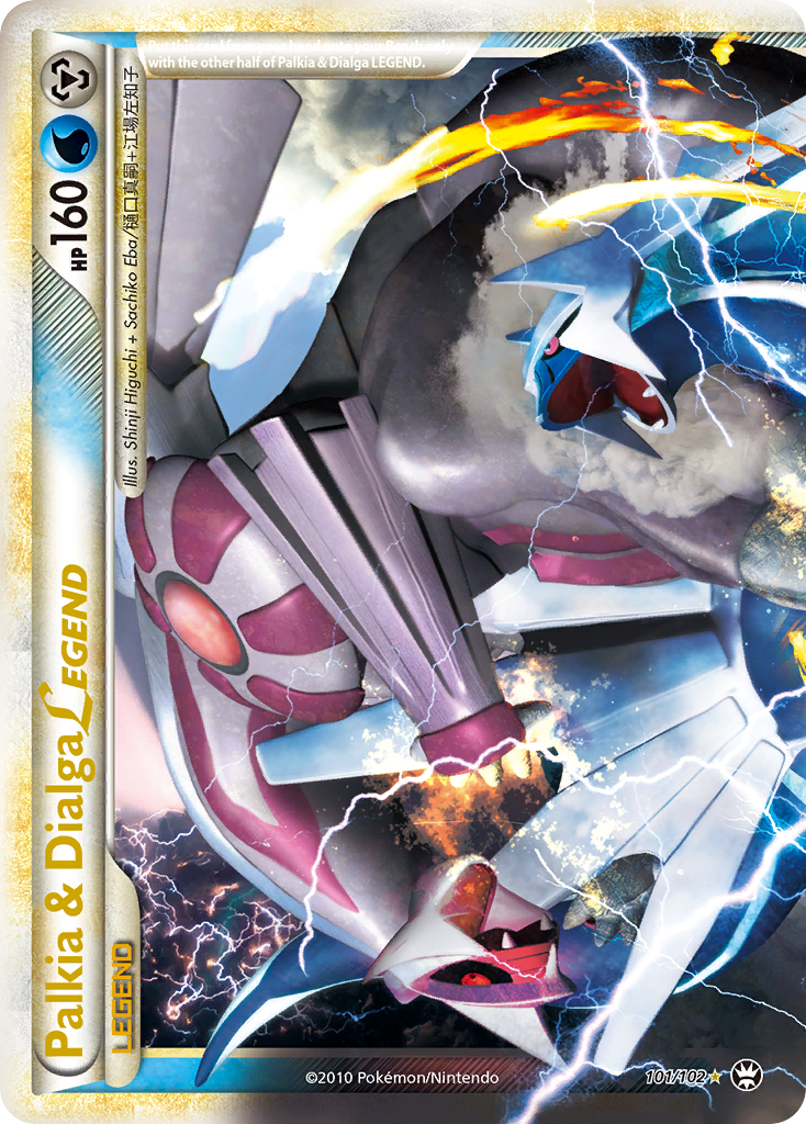Palkia & Dialga LEGEND - HS—Triumphant - #101 - Pokemon TCG card