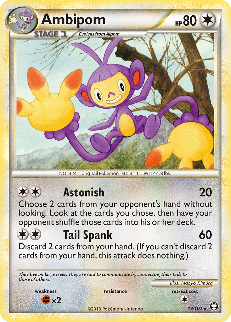 Ambipom - HS—Triumphant - #13 - Pokemon TCG card