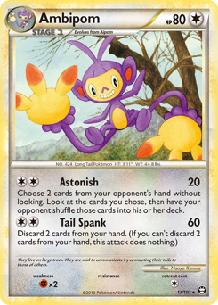 Ambipom - HS—Triumphant - #13 - Pokemon TCG card