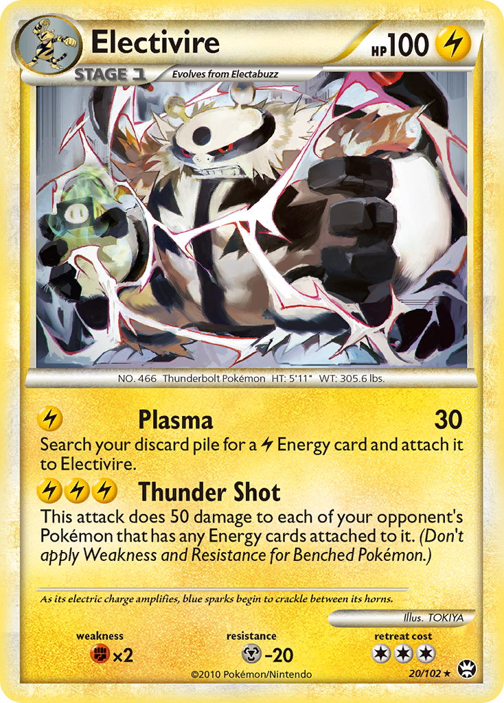 Electivire - HS—Triumphant - #20 - Pokemon TCG card