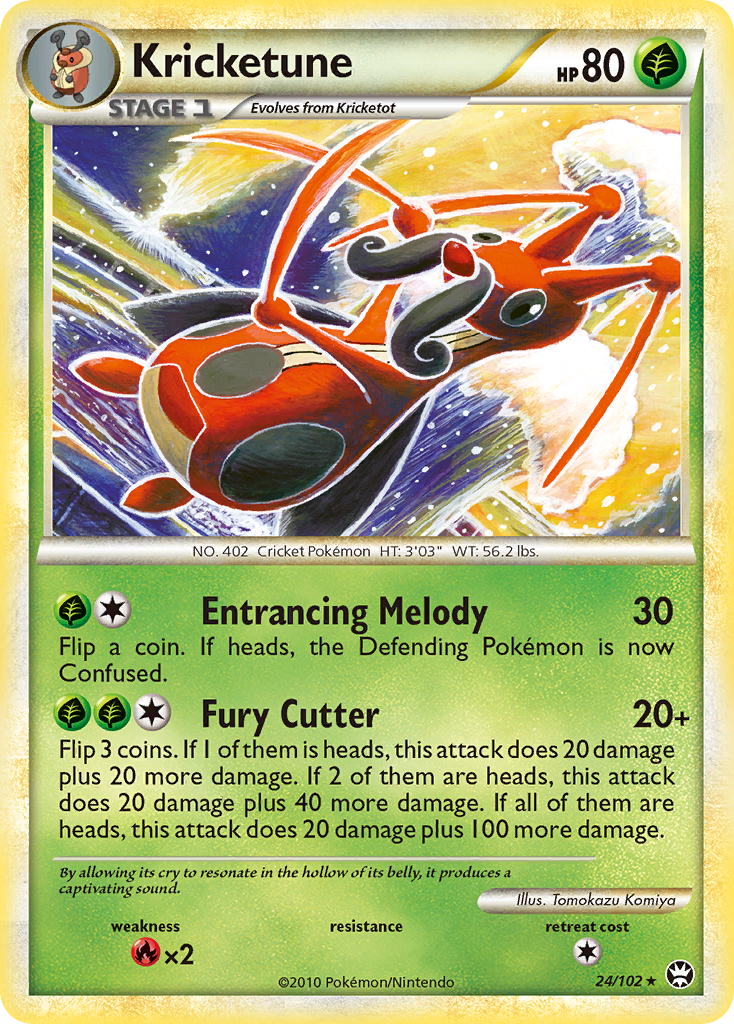 Kricketune - HS—Triumphant - #24 - Pokemon TCG card