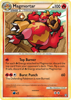 Magmortar - HS—Triumphant - #27 - Pokemon TCG card