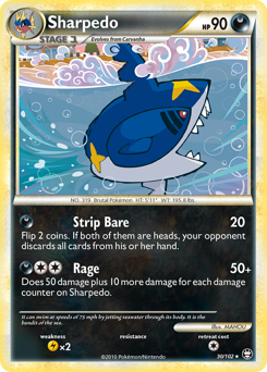 Sharpedo #30 Sharpedo - HS—Triumphant - #30 - Pokemon TCG card