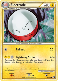 Electrode #34 Electrode - HS—Triumphant - #34 - Pokemon TCG card