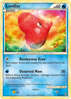 Luvdisc - HS—Triumphant - #39 - Pokemon TCG card