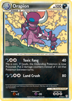 Drapion - HS—Triumphant - #4 - Pokemon TCG card