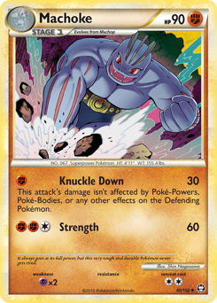 Machoke - HS—Triumphant - #40 - Pokemon TCG card