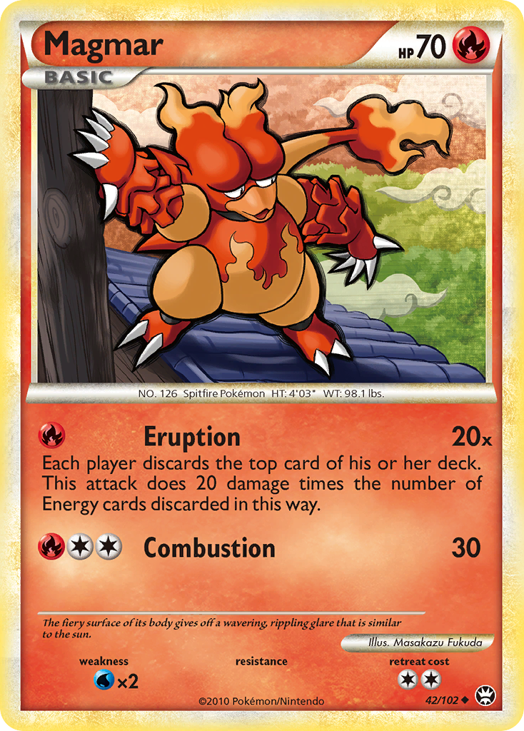 Magmar - HS—Triumphant - #42 - Pokemon TCG card