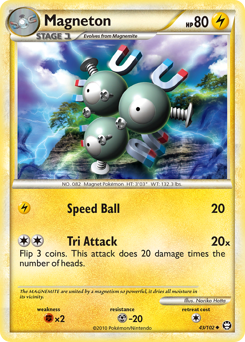 Magneton #43 Magneton - HS—Triumphant - #43 - Pokemon TCG card