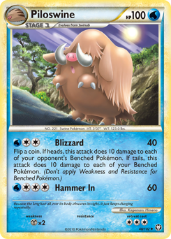 Piloswine #48 Piloswine - HS—Triumphant - #48 - Pokemon TCG card