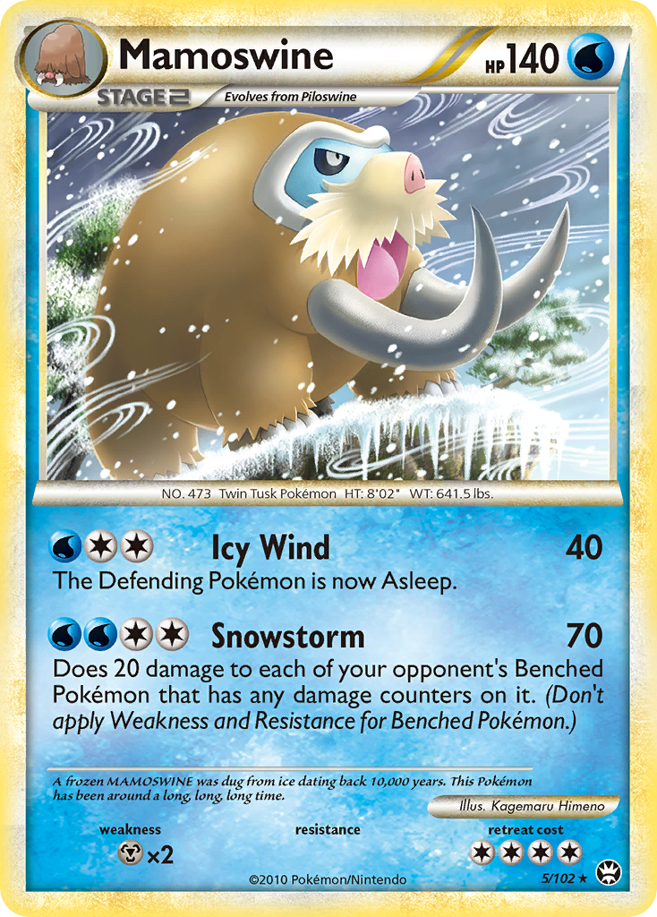Mamoswine - HS—Triumphant - #5 - Pokemon TCG card