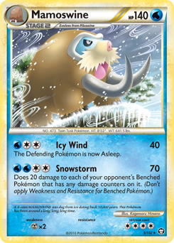 Mamoswine #5 Mamoswine - HS—Triumphant - #5 - Pokemon TCG card