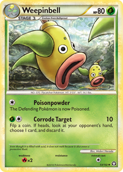 Weepinbell #53 Weepinbell - HS—Triumphant - #53 - Pokemon TCG card