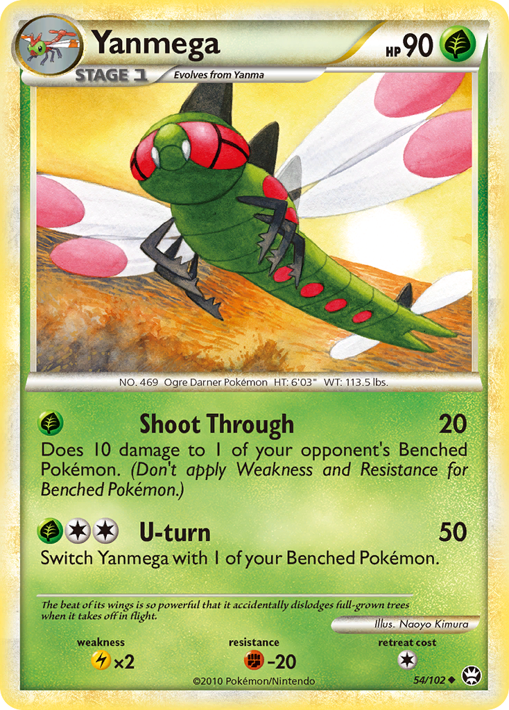 Yanmega - HS—Triumphant - #54 - Pokemon TCG card