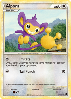 Aipom - HS—Triumphant - #55 - Pokemon TCG card
