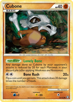 Cubone #60 Cubone - HS—Triumphant - #60 - Pokemon TCG card
