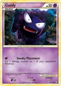 Gastly #63 Gastly - HS—Triumphant - #63 - Pokemon TCG card
