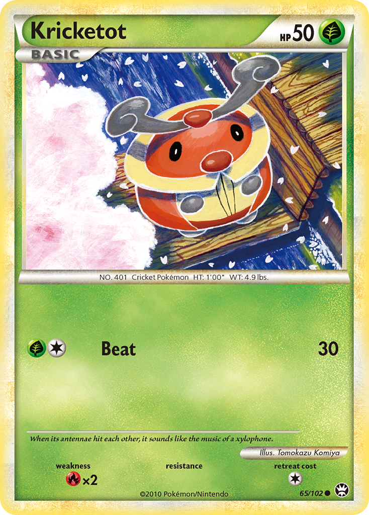 Kricketot - HS—Triumphant - #65 - Pokemon TCG card