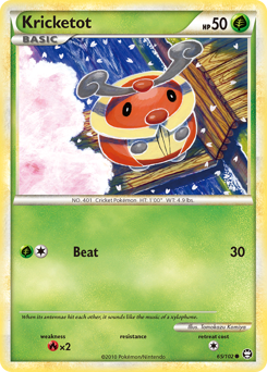 Kricketot #65 Kricketot - HS—Triumphant - #65 - Pokemon TCG card