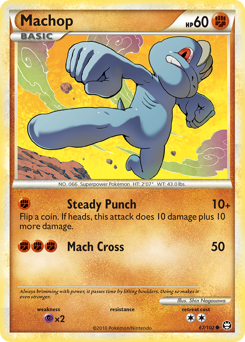 Machop - HS—Triumphant - #67 - Pokemon TCG card