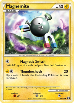 Magnemite #68 Magnemite - HS—Triumphant - #68 - Pokemon TCG card