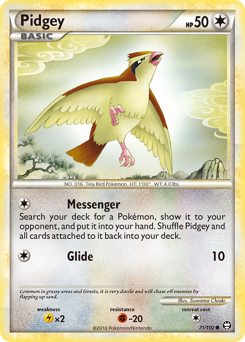 Pidgey #71 Pidgey - HS—Triumphant - #71 - Pokemon TCG card