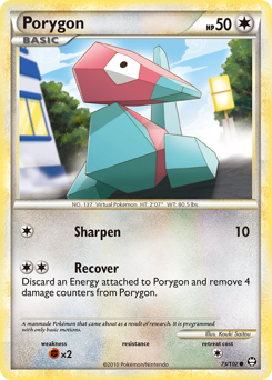 Porygon #73 Porygon - HS—Triumphant - #73 - Pokemon TCG card