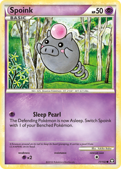 Spoink - HS—Triumphant - #77 - Pokemon TCG card