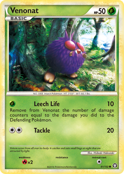 Venonat - HS—Triumphant - #81 - Pokemon TCG card