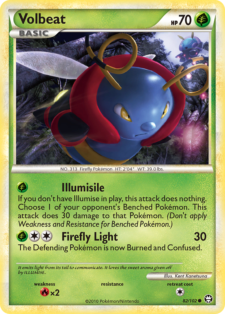 Volbeat - HS—Triumphant - #82 - Pokemon TCG card
