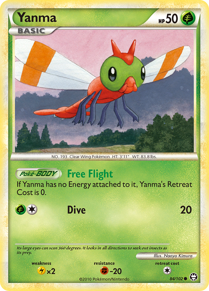Yanma - HS—Triumphant - #84 - Pokemon TCG card