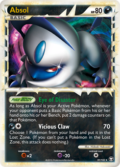 Absol #91 Absol - HS—Triumphant - #91 - Pokemon TCG card