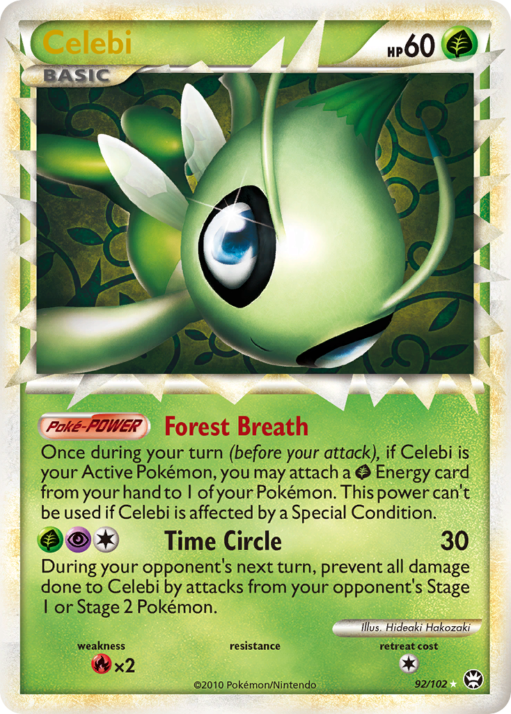 Celebi - HS—Triumphant - #92 - Pokemon TCG card
