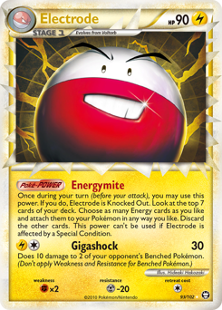 Electrode #93 Electrode - HS—Triumphant - #93 - Pokemon TCG card