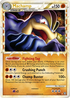 Machamp - HS—Triumphant - #95 - Pokemon TCG card