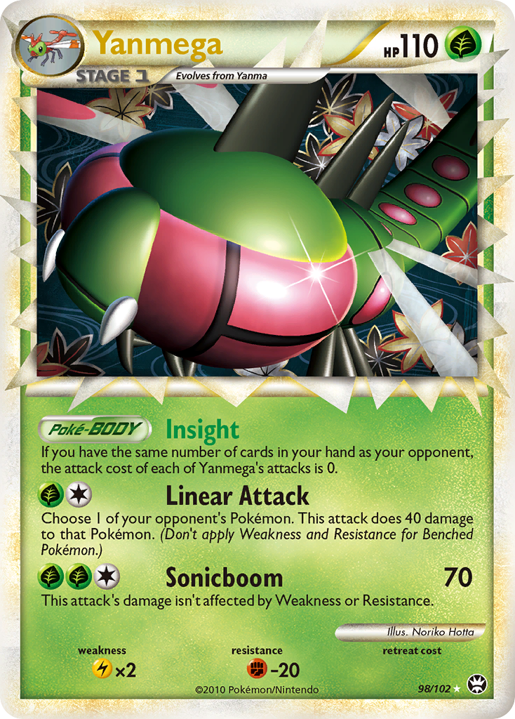 Yanmega - HS—Triumphant - #98 - Pokemon TCG card