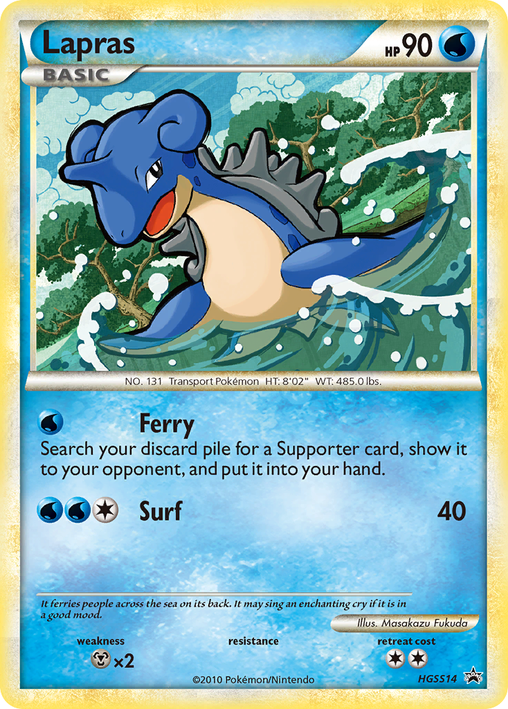 Lapras - HGSS Black Star Promos - #HGSS14 - Pokemon TCG card