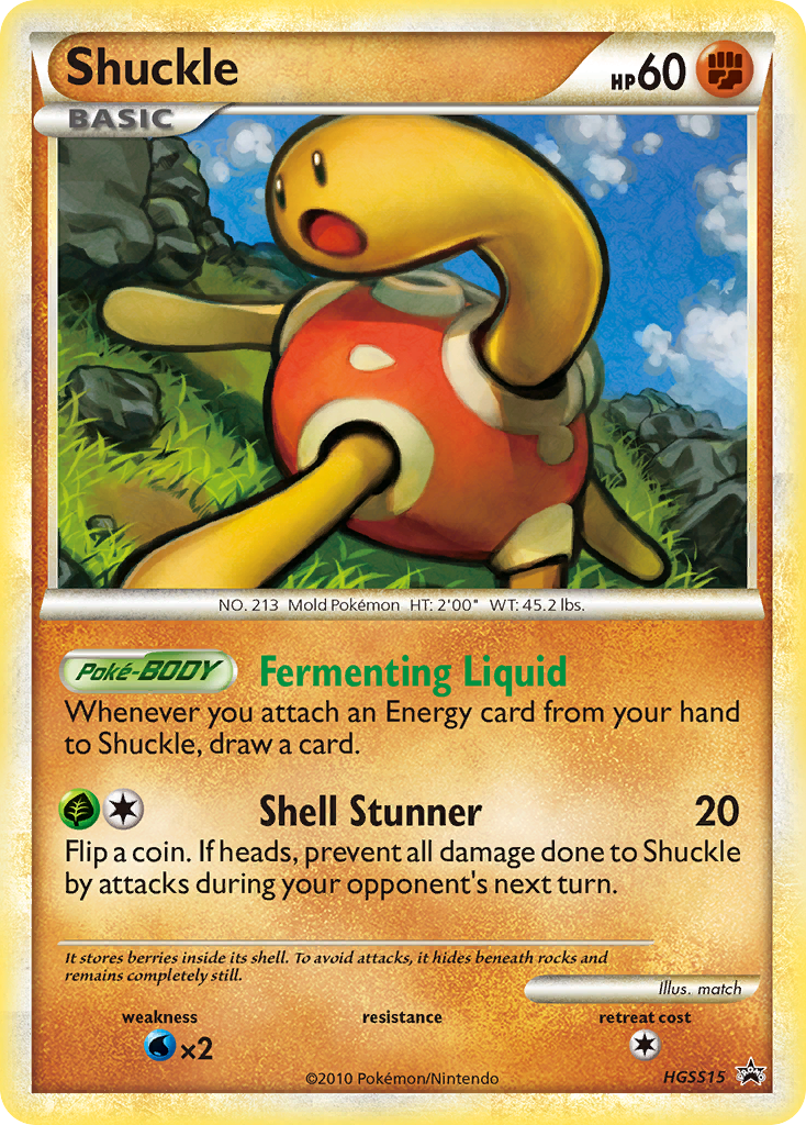 Shuckle - HGSS Black Star Promos - #HGSS15 - Pokemon TCG card