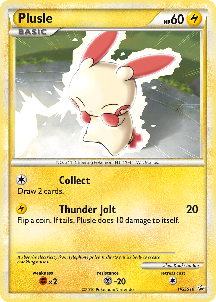 Plusle - HGSS Black Star Promos - #HGSS16 - Pokemon TCG card