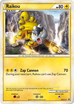 Raikou #HGSS19 Raikou - HGSS Black Star Promos - #HGSS19 - Pokemon TCG card
