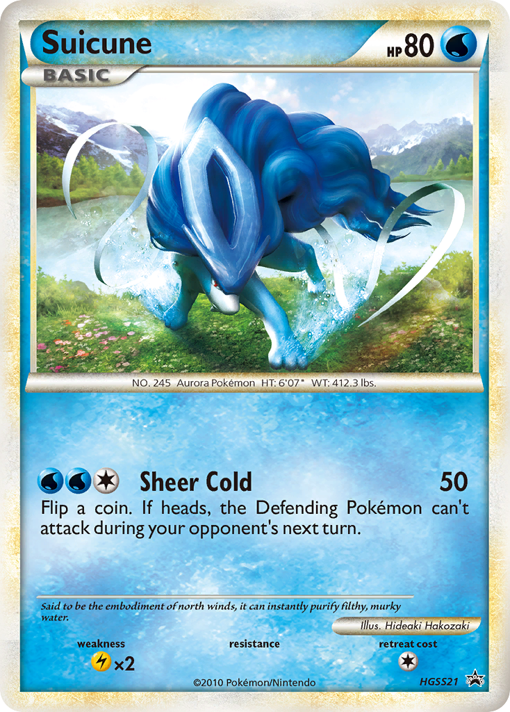 Suicune - HGSS Black Star Promos - #HGSS21 - Pokemon TCG card