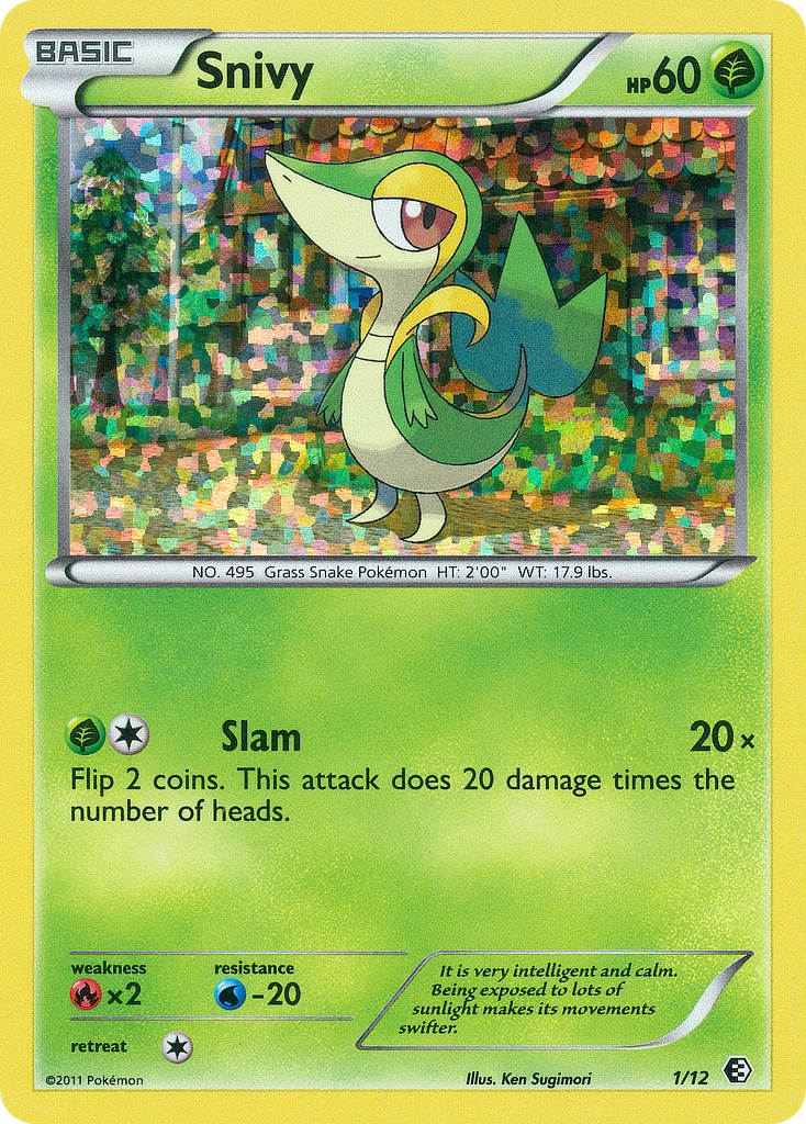 Snivy - McDonald's Collection 2011 - #1 - Pokemon TCG card