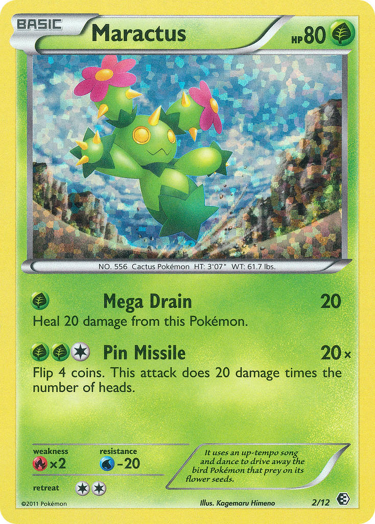 Maractus - McDonald's Collection 2011 - #2 - Pokemon TCG card