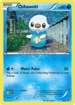 Oshawott - McDonald's Collection 2011 - #4 - Pokemon TCG card